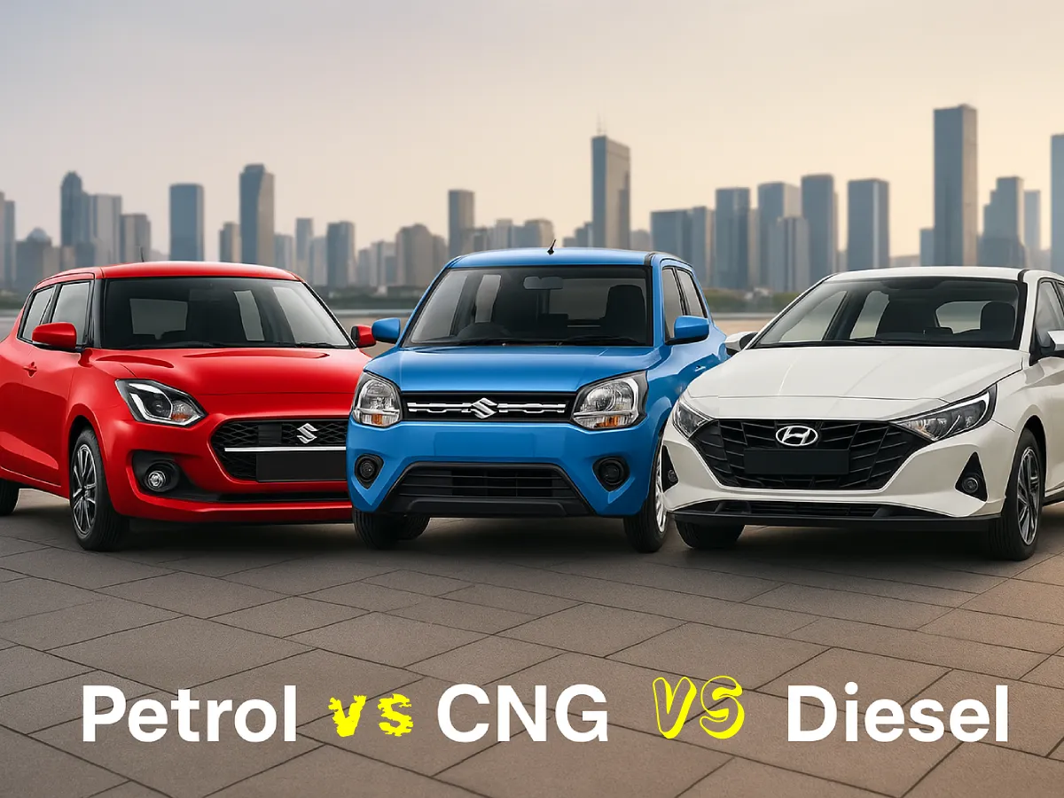 Petrol vs CNG vs Diesel Cars Under ₹10 Lakh: Which One Should You Buy in 2025?